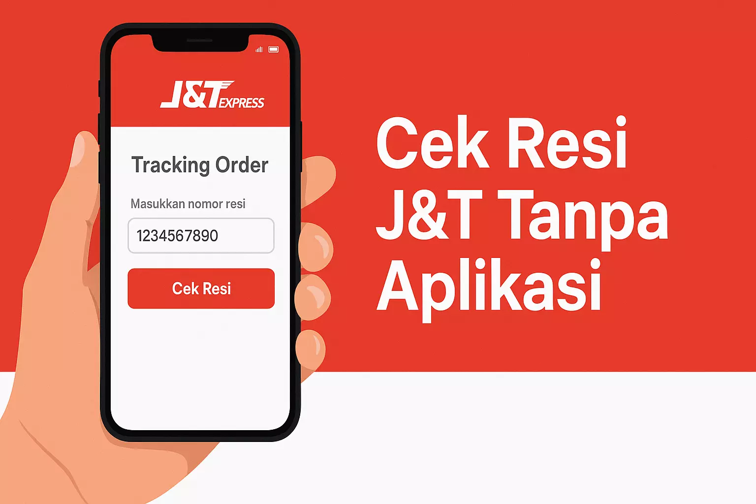cara cek resi J&T